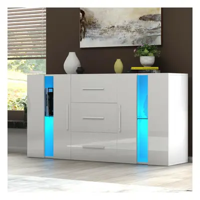 (White) Hampton&Stewart Modern Sideboard Storage Cupboards