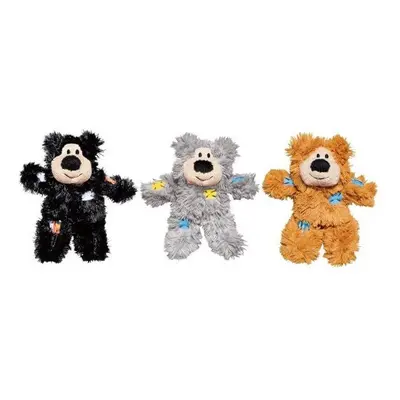 KONG Softies Patchwork Bear Cat Toy (Assorted Designs)