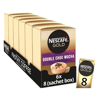 Nescafe Gold Double Choc Mocha InstantCoffee 8x20.9g(167.2g)(pack of6)