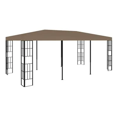 vidaXL Gazebo 6x3 m Taupe Garden Canopy Shelter Party Tent Sun Shade Pavilion