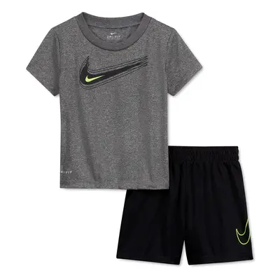 Nike Baby Boys Logo T-Shirt & Shorts Piece Set (Black(66H371-023)/Gr