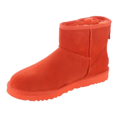 UGG Women's Classic Mini Side Logo Ii Boot Hazard Orange