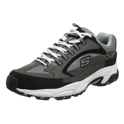 Skechers mens Stamina Nuovo road running shoes charcoalBlack Wide