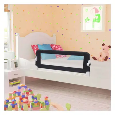 vidaXL Toddler Safety Bed Rail Grey 102x42cm Polyester Kids Nursery Rails