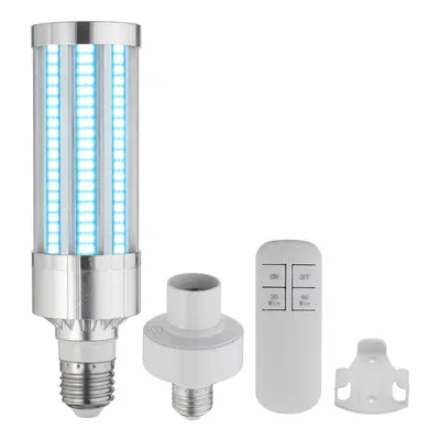 (110V, With Remote) 60W UV Lamp UVC E27 LED Bulb Household Ozone Disinfection Light + Remote Con