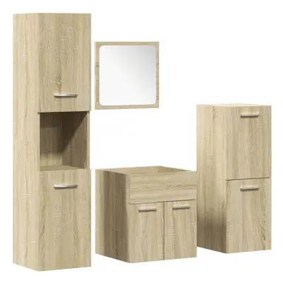 (41 x 38.5 x cm) vidaXL Bathroom Furniture Set Piece Sink Cabinet Sonoma Oak Engineered Wood