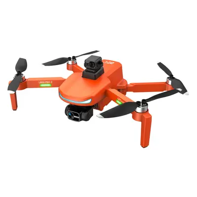 (Orange, Two Batteries) 5G WIFI 1.2KM FPV GPS with 4K Camera 3-Axis Anti-shake Gimbal Obstacle A