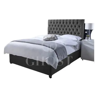 (3ft Single (90 x cm), Steel) ORTHOPAEDIC DIVAN BED SET WITH MATTRESS &HEADBOARD