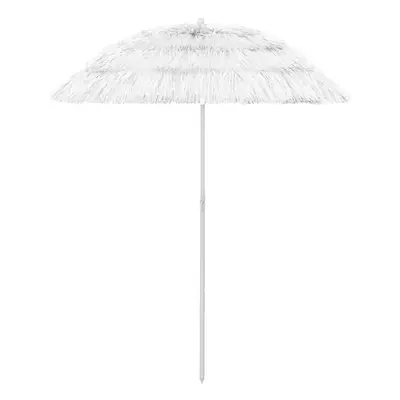 vidaXL Hawaii Beach Umbrella White cm Patio Parasol Sunshade Sun Shelter