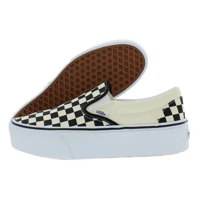 Vans Women's UA Classic Slip-On Stackform Sneakers CheckerboardBlack