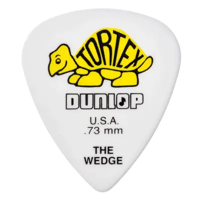 Dunlop 424R73 TortexA Wedge WhiteYellow 73mm 72Bag