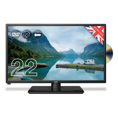 Cello ZRTMF0222 Traveller 22" inch Full HD Traveller V TV with DVD and Satellite Tuner Made in t