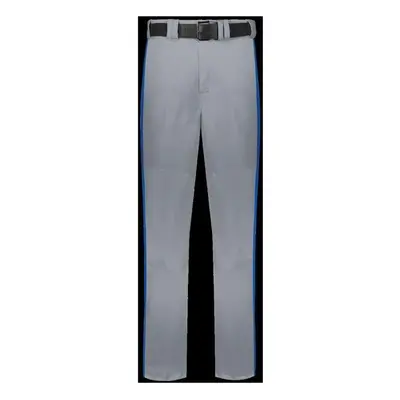 Russell R14DBM.B9R.S Adult Piped Change Up Baseball Pant, Baseball Gray & Royal - Small