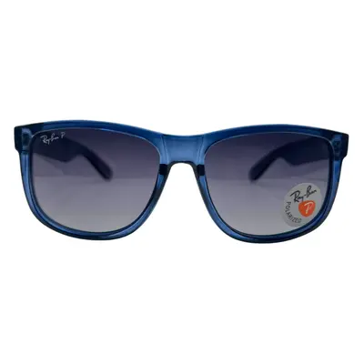 Ray-Ban RB4165 Sunglasses - Transparent Blue Frame & Grey Polarized Lenses