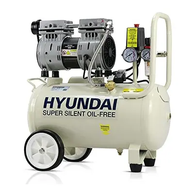 Hyundai HY7524 Litre Air Compressor, 5.2cfm/100psi, Silenced, Oil Free, 750w / 230v Direct Drive