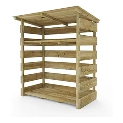 (Single - 110cm Wide, 123cm Tall) Everest Wooden Log Store