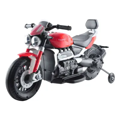 (Red) Triumph Rocket 3GT 12V Electric Ride On Motorbike with Stabilisers (Various Colours)