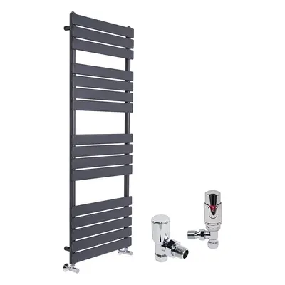 (Sand Grey, x 600mm) WarmeHaus Designer Bathroom Flat Panel Heated Towel Rail Radiator Ladder Ra