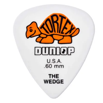 Dunlop 424R60 TortexA Wedge WhiteOrange 60mm 72Bag