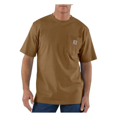 Carhartt Men's Loose Fit Heavyweight Short-Sleeve Pocket T-Shirt Brow