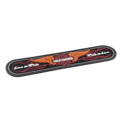 Harley-Davidson Winged Bar & Shield Rubber Beverage Bar Mat Black HDL