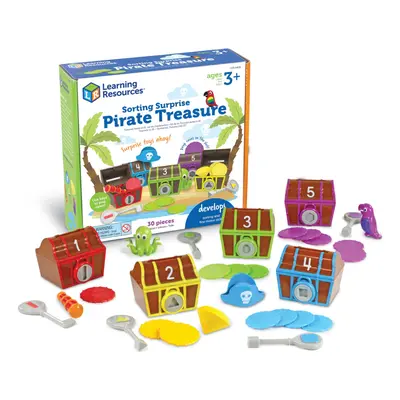 LER6080 Sorting Surprise Pirate Treasure, Sorting & Matching Skills Toy, Ages 3+