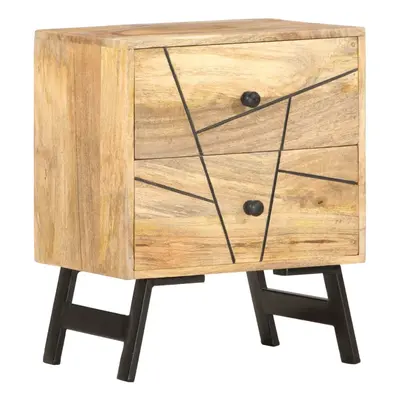 vidaXL Solid Wood Mango Bedside Cabinet 40x30x50cm Nightstand Storage Cabinet