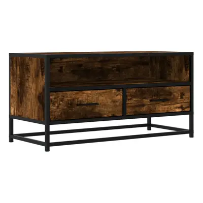 (smoked oak) vidaXL TV Cabinet TV Stand Media TV Unit Engineered Wood and Metal