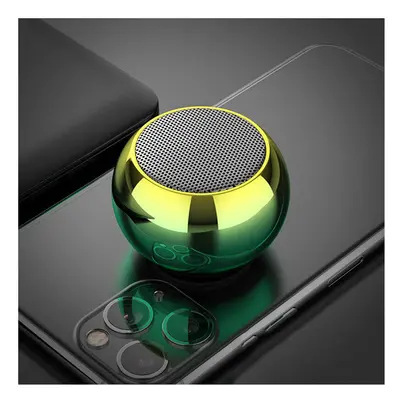 (Yellow) Wireless Bluetooth 5.0 Speaker Hi-Fi Stereo Surround Sound Bass Boombox Mini Portable S