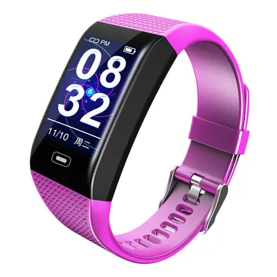 (Purple) Dynamic UI Interface Smart Watch Hours Training Monitor Health Tracker Sport Wristband