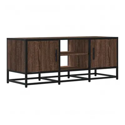 (brown oak) vidaXL TV Cabinet TV Stand Media TV Unit Engineered Wood and Metal