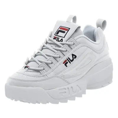 Fila Men's Strada Disruptor fashion sneakers White/Peacoat/Vinred