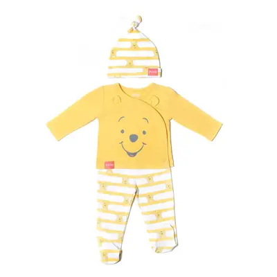 Disney Winnie the Pooh Newborn Baby Boys Jacket Pants and Hat Piece