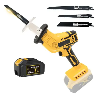 Cordless Compact Reciprocating Saw+4Blade-DeWALT Compatible with DEWALT 1X 5.0Battery (No Charge