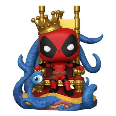 King Deadpool on Throne Metallic US Pop! Deluxe