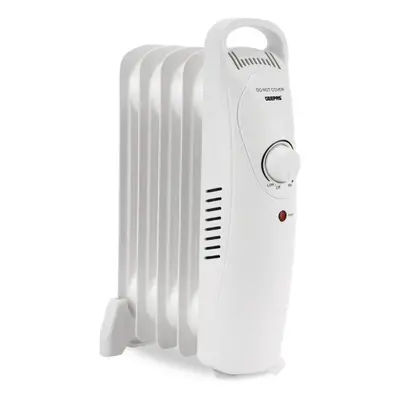 (White) Geepas Fin Oil Filled Radiator Heater 450W