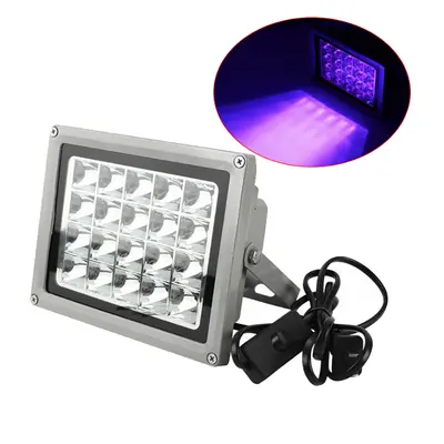 (UK Plug) 20W 20Number of Lamp Beads High Power UV LED Resin Curing Light for SLA DLP UV Resin 3