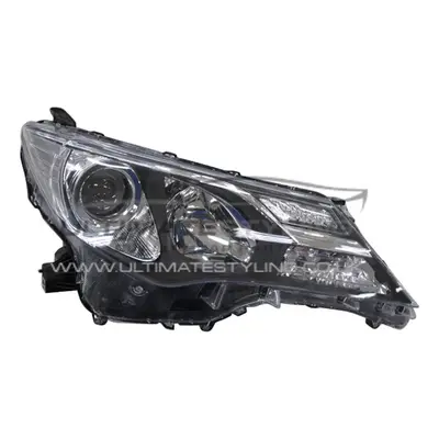 Toyota RAV-4 Mk4 1/2013-2/2016 Black Headlight Headlamp LED DRL Drivers Side O/S