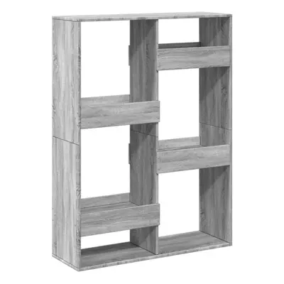 (grey sonoma, x x cm) vidaXL Room Divider Privacy Screen Room Partition Bookcase Engineered Wood