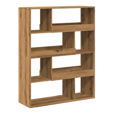 (artisian oak, x x 125.5 cm) vidaXL Book Cabinet/Room Divider Bookcase Storage Rack Bookshelf