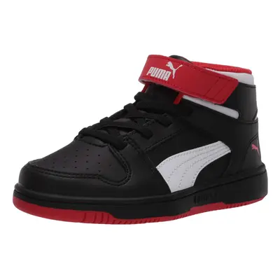 PUMA Rebound Layup Sl (Big Kid) Puma Black/High Risk Red/Puma White