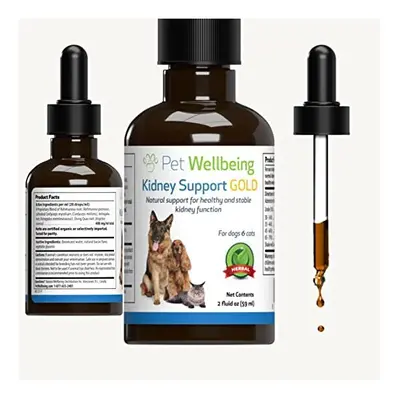 Pet Wellbeing - Kidney Support Gold For Cats - Natural Support For Feline Kidney Health - oz (59