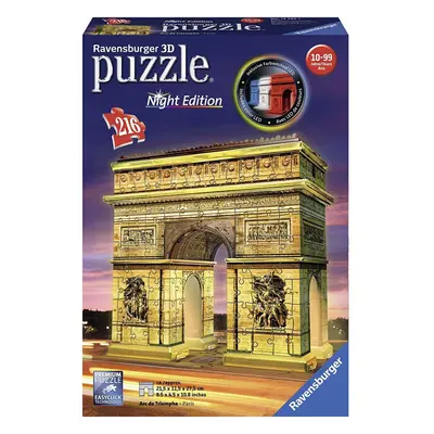 Ravensburger Arc De Triomphe - Night Edition, 216pc 3D Jigsaw Puzzle