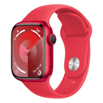 APPLE WATCH SERIES 41MM (PRODUCT) RED ALUMINIUM CASE WITH (PRODUCT) RED SPORT BAND MRY63QL/A