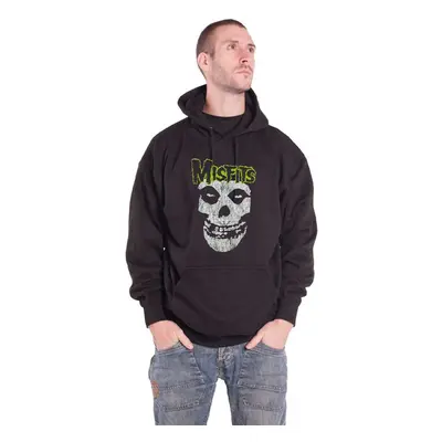 (XL, Black) Misfits Vintage Classic Band Logo Pullover Hoodie