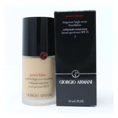 (2) Giorgio Armani Powder Fabric Longwear Foundation 1oz/30ml New With Box