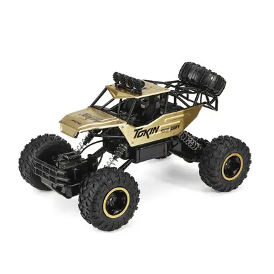 (Gold) 1/12 2.4G 4WD RC Electric Car w/ LED Light Monster Truck Off-Road Climbing Truck Vehicle