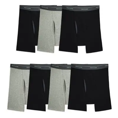 Fruit of the Loom Men's CoolZone Boxer Briefs Pack-Black/Gray X-La