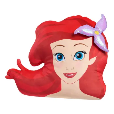 Disney Princess Character Head 12.5-Inch Plushie Ariel The Little Mermaid Soft Pillow Buddy Toy 