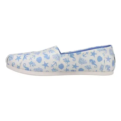 TOMS Womens Alpargata Sea Graphic Slip On Flats Casual - White - Size